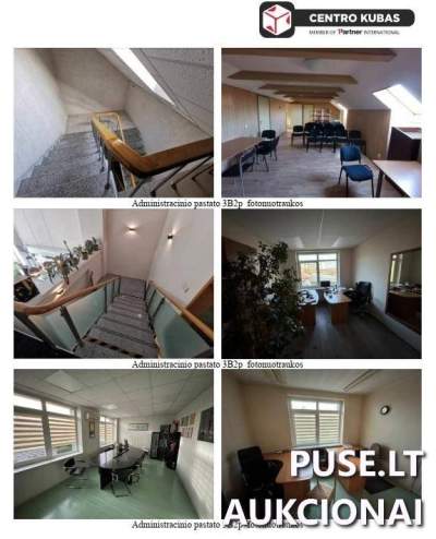 Administracinis pastatas Alytuje, Pramonės g. 19, 366 kv. m, pradinė kaina 243950 EUR