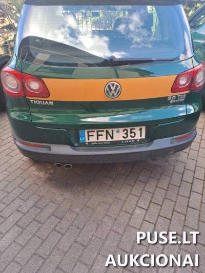 VW Tiguan 2010 dyzelinis automobilis Marijampolėje, pradinė kaina 1500 EUR