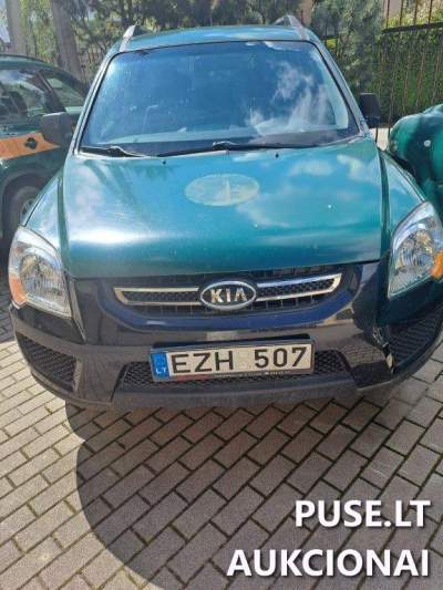 Parduodamas automobilis Kia Sortage 2010 2.0 dyzelis 96019 km rida 1500 EUR aukcione Marijampolėje