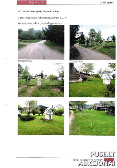 Žemės sklypo dalis Elektrėnuose, Dubijos g. 23A, pradinė kaina 11040 EUR