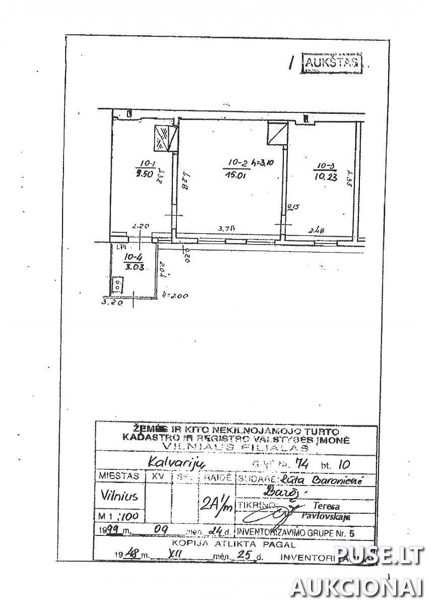 Butas Patalpos/Butai Kalvarijų g. 74, 09303 Vilnius, Vilniaus m. sav. 1