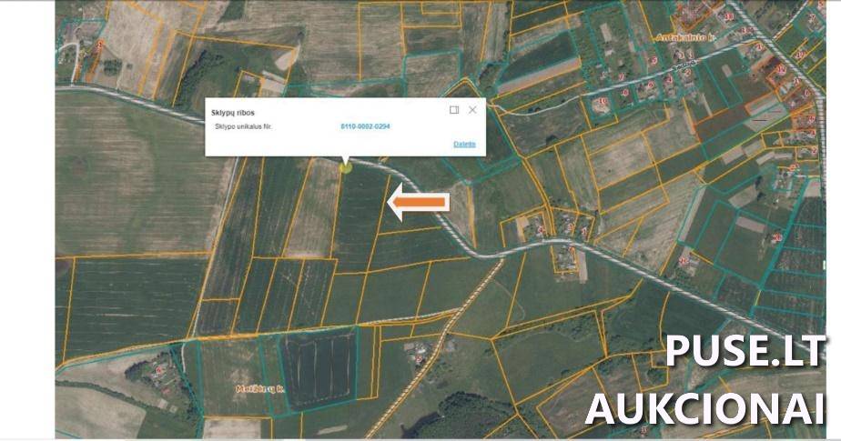 Žemės sklypas Sklypai Meižėnai, Pabaisko sen., Ukmergės r. sav. 1