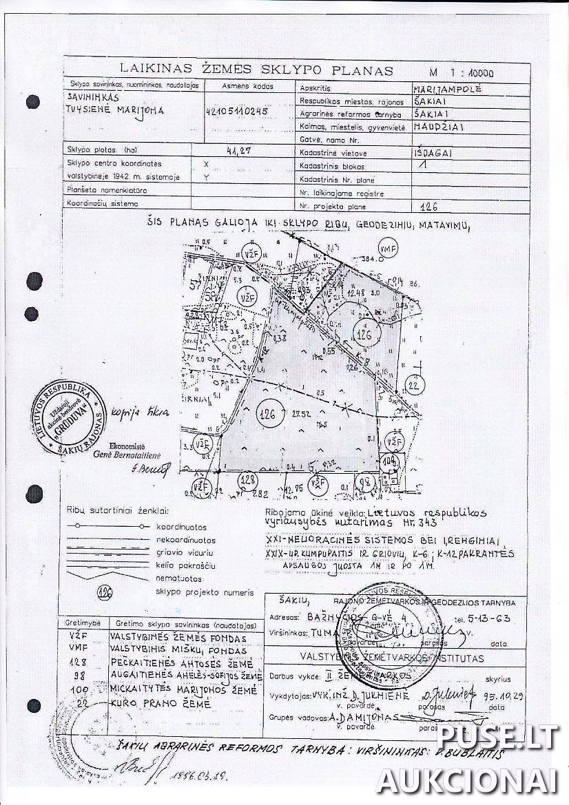 Žemės sklypas Sklypai Žirniai, Šakių sen., Šakių r. sav. 1