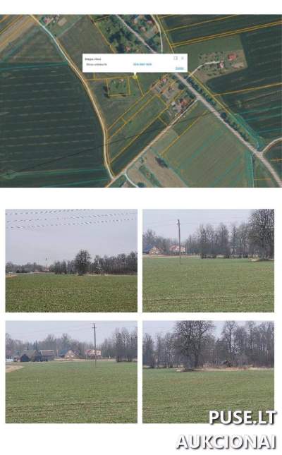 Žemės sklypas Biržų rajone, Medeikių kaime, pradinė kaina 4160 EUR