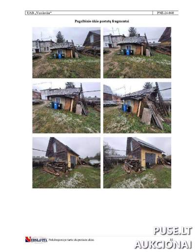 Gyvenamasis namas su ūkiniais pastatais Biržų rajone, Vabalninke, B. Sruogos g. 11, pradinė kaina 13200 EUR