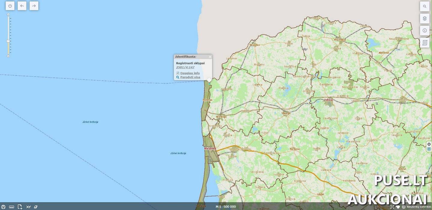 Žemės sklypas Sklypai Būtingės g. 16A, 00316 Palanga, Palangos m. sav. 2