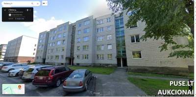 3 kambarių butas Skuode, Šatrijos g. 6, su rūsiu, pradinė kaina 22400 EUR