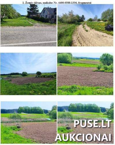 Žemės ūkio paskirties sklypas Kalvarijos savivaldybėje, Raudeniškių kaime, 0.34 ha už 1440 EUR