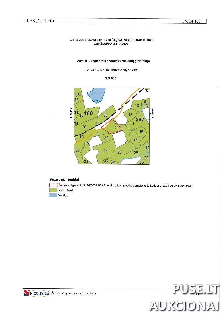 Žemės sklypas Sklypai Šeimyniškėlių g. 15B, 29109 Anykščiai, Anykščių sen., Anykščių r. sav. 3