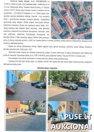 Žemės sklypo dalis Mažoji Smilties g. 2, Klaipėdoje, 10320 EUR pradinė kaina - Antstolių varžytynės