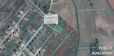 Parduodamas 0,15 ha žemės sklypas Klaipėdos rajone, Trušelių kaime, pradinė kaina 15504 EUR