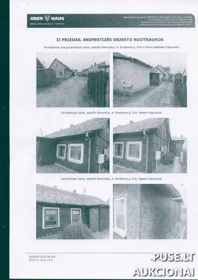 Parduodama gyvenamojo namo dalis Panevėžyje, A. Smetonos g. 21A, pradinė kaina 5280 EUR, 116.37 kv.m