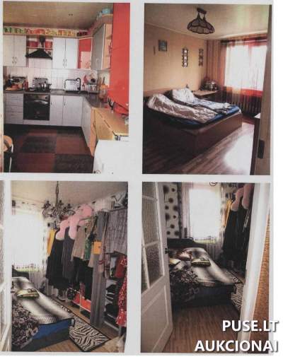 1/2 dalis 59 kv.m. buto Elektrėnų sav., Vievyje, Šviesos g. 2, su centriniu šildymu, pradinė kaina 44800 EUR