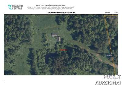 Gyvenamasis namas Ignalinos r. sav., Jakėnų k. Gandrų g. 5, pradinė kaina 2786 EUR, antstolių varžytynės