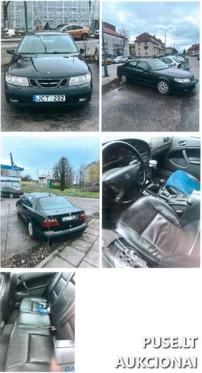 Keleivinis automobilis SAAB 9-5 aukcione 2024 liepą pradinė kaina 420 EUR