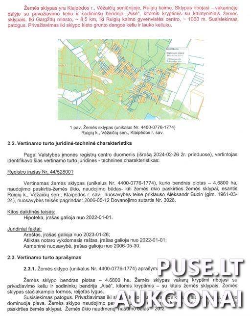 Žemės sklypas Sklypai Ruigių g., Ruigiai, Vėžaičių sen., Klaipėdos r. sav. 2