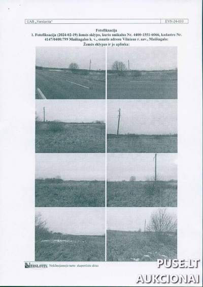 Žemės ūkio paskirties sklypas Vilniaus r. sav., Maišiagalos seniūnijoje, 660 EUR pradine kaina