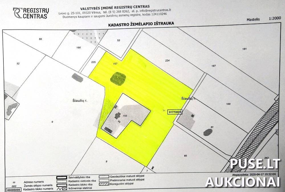 Žemės sklypas Sklypai Aplinkkelio g. 71, 76322 Toliočiai, Šiaulių kaimiškoji sen., Šiaulių r. sav. 1