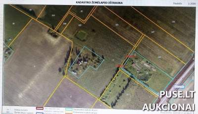 Puikus žemės sklypas Šiaulių rajone, Toliočių kaime, 2.54 ha, pradinė kaina 51000 EUR