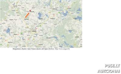 Žemės sklypo dalis Utenos r., Užpaliuose, Krokulės g. 4, pradinė kaina 5310 EUR