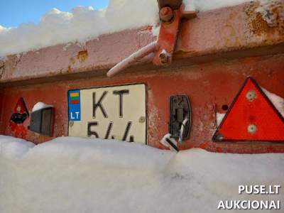 Priekaba NOPA NAC 240 aukcionas nuo 3000 EUR, techniškai netvarkinga, parduodama Kaune