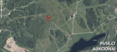 Parduodamas 1/1 žemės sklypas Utenos r. sav. Antilgės kaimo vietovėje, pradinė kaina 2400 EUR