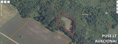Žemės sklypas Anykščių rajone, Bylėnų kaime su mišku - pradinė kaina 2240 EUR