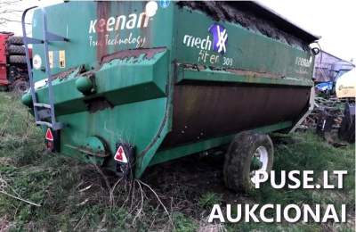 Pašarų dalytuvas-maišytuvas Keenan Mech Fiber 300 aukcione nuo 3680 EUR