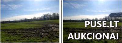 Žemės ūkio paskirties žemės sklypo dalis Tauragės r. Tamošaičių k. parduodama už 21040 EUR