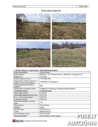 1/2 Gyvenamojo namo ir žemės sklypo dalis Rokiškio r. Šetekšnų k. nuo 4200 EUR