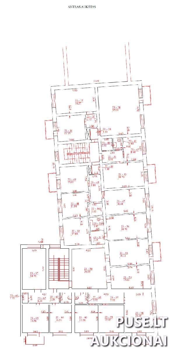 Administracinės patalpos Patalpos/Butai Pamėnkalnio g. 21, 01114 Vilnius, Vilniaus m. sav. 3