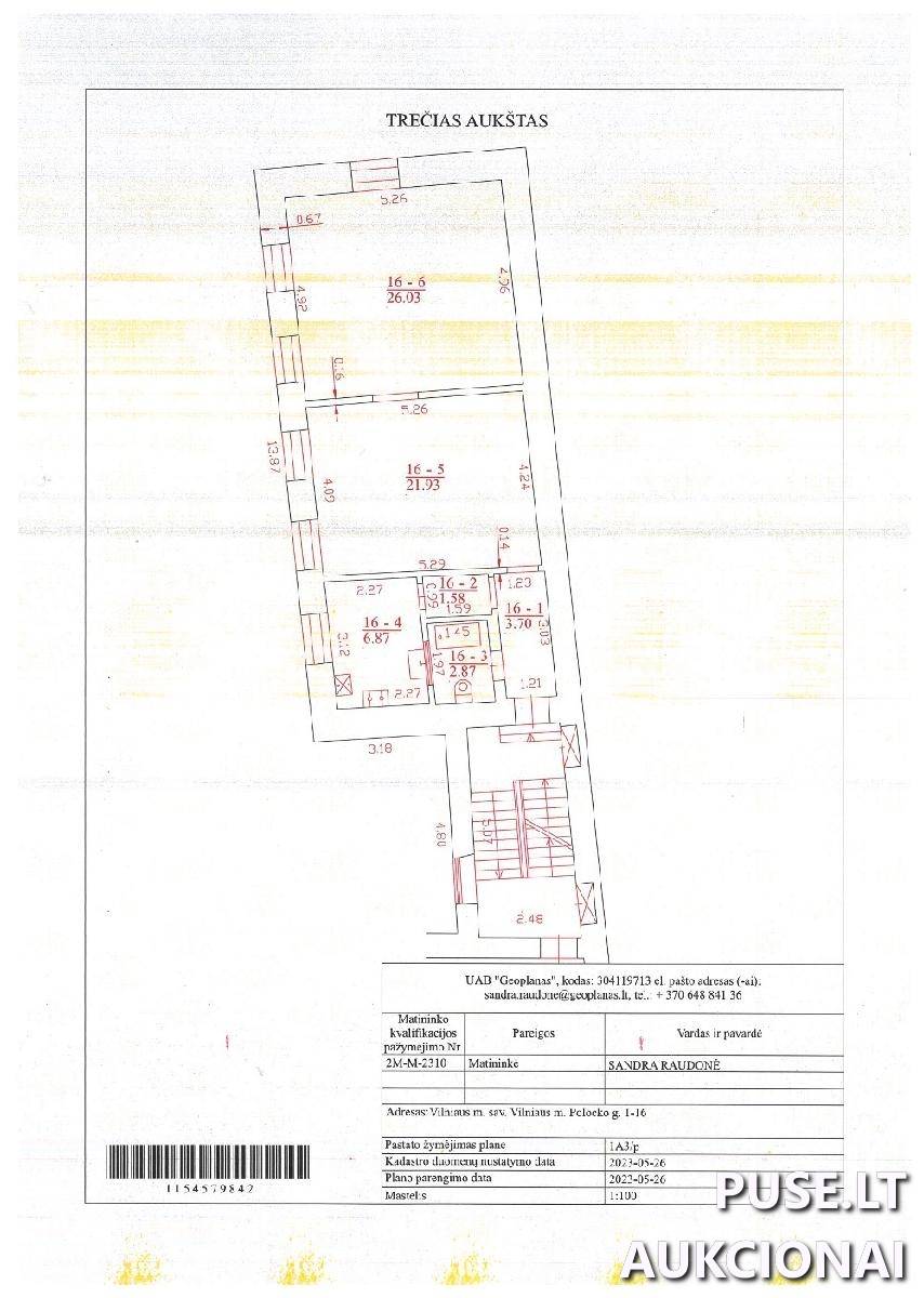 Butas Patalpos/Butai Polocko g. 1, 01204 Vilnius, Vilniaus m. sav. 1