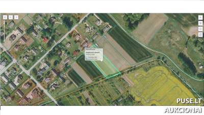 Žemės ūkio paskirties 0.29 ha sklypo 3/8 dalis Joniškio r. Linkaičių k., pradinė kaina 564 EUR