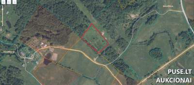 Miškų ūkio paskirties žemės sklypas Utenos r., Kaboriškių k. 1520 EUR - Antstolio Aukcionas