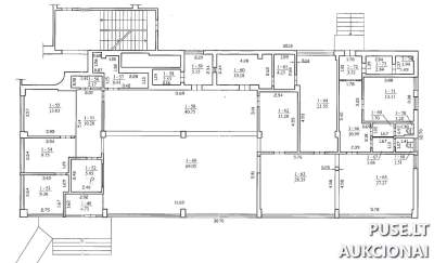 Administracinės / Pašto patalpos Kaišiadorių mieste, Gedimino g. 61, 321 kv.m, pradinė kaina 108960 EUR