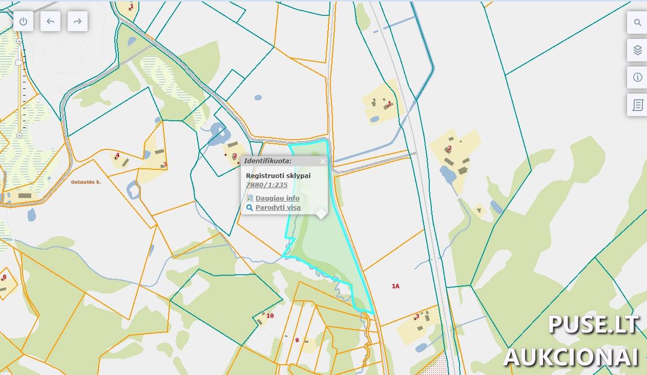 Žemės sklypas Sklypai Getautė, Viešvėnų sen., Telšių r. sav. 1