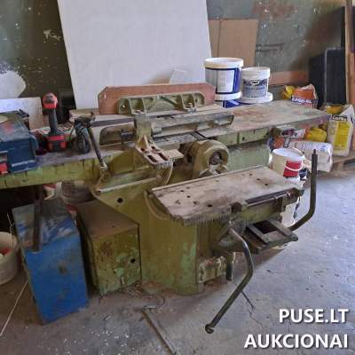 Medienos apdirbimo staklės obliavimas frezavimas 500 EUR aukcionas Kėdainiuose