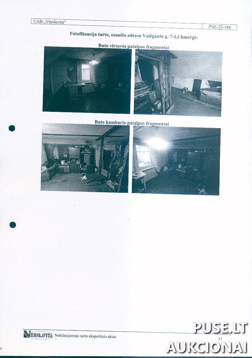 Butas Patalpos/Butai Vaižganto g. 7, 20108 Ukmergė, Ukmergės miesto sen., Ukmergės r. sav. 1