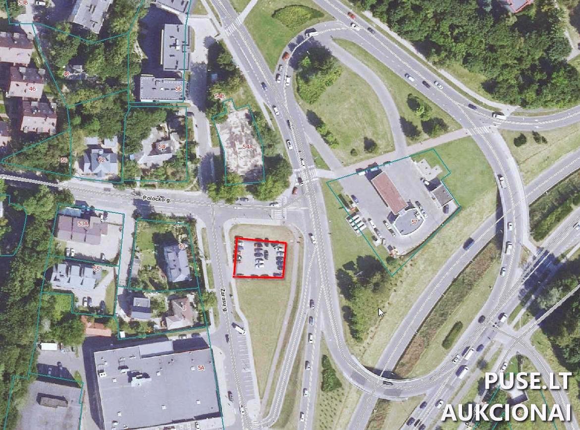 Nuomojamas turtas: Automobilių stovėjimo aikštelė Kiti statiniai Zarasų g., Vilnius, Vilniaus m. sav. 1