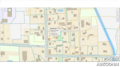 Parduodama 1/3 žemės ūkio paskirties sklypo dalis Pasvalio r. sav., Vaškų miestelyje, pradinė kaina 86 EUR