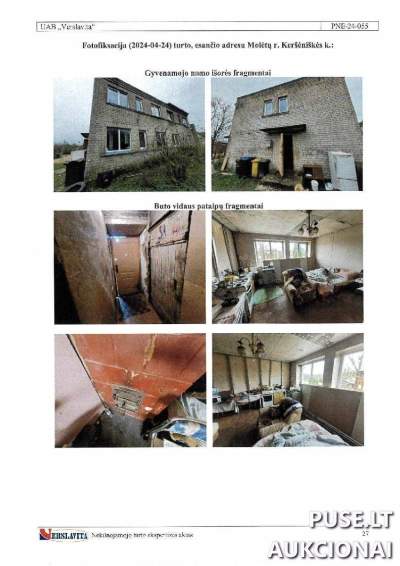 Butas Molėtų r. sav., Keršėniškės k. 13-1, pradinė kaina 4080 EUR, antstolių varžytynės