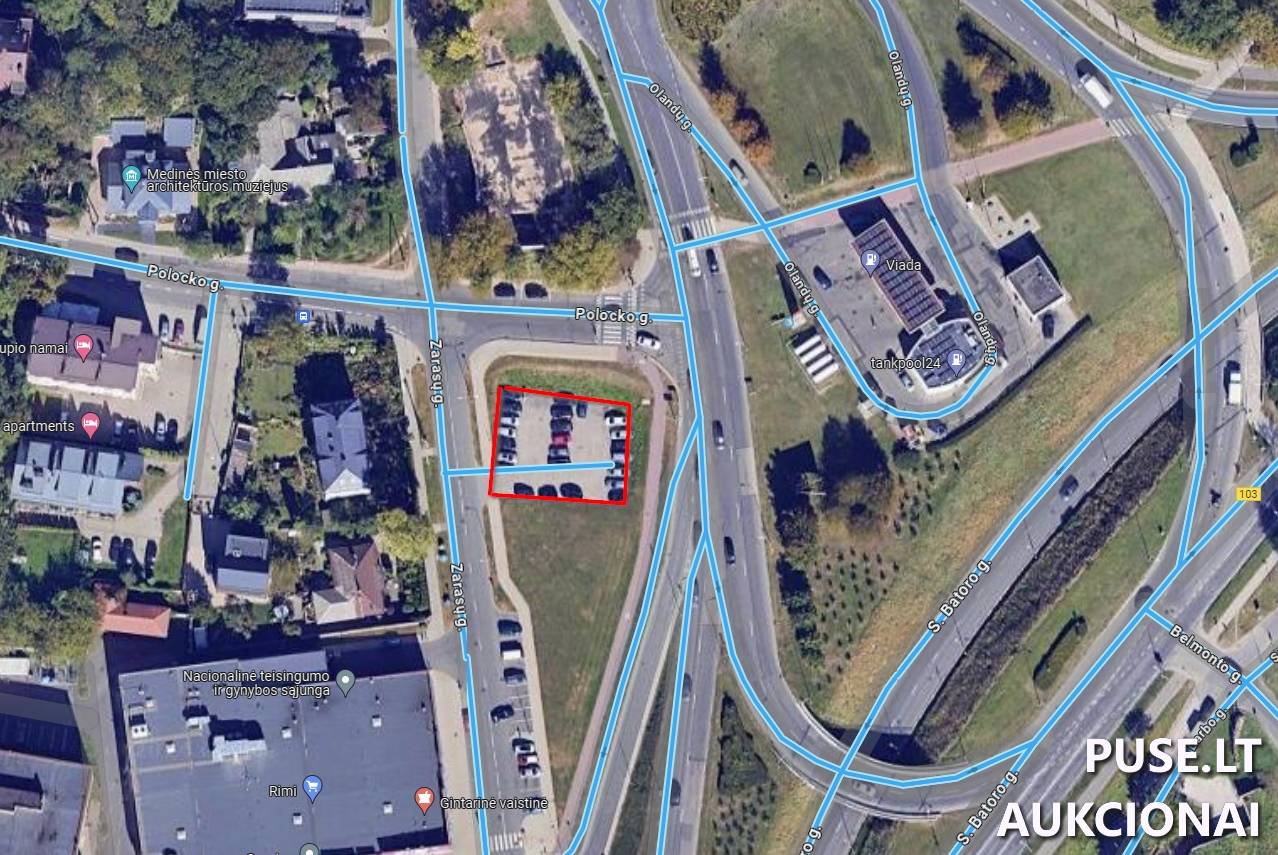 Nuomojamas turtas: Automobilių stovėjimo aikštelė Kiti statiniai Zarasų g., Vilnius, Vilniaus m. sav. 2