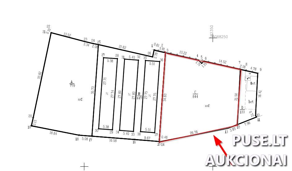 Nuomojamas turtas: Aikštelė Kiti statiniai Jeruzalės g., Vilnius, Vilniaus m. sav. 5