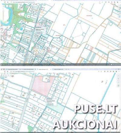 Žemės ūkio paskirties sklypo dalis Klaipėdos r. sav., Maciųčių k. – pradinė kaina 366 EUR