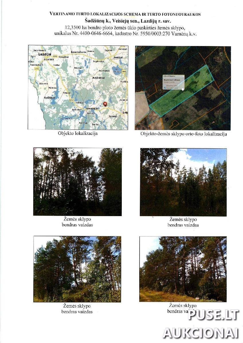 Žemės sklypas Sklypai Šadžiūnai, Lazdijų sen., Lazdijų r. sav. 2