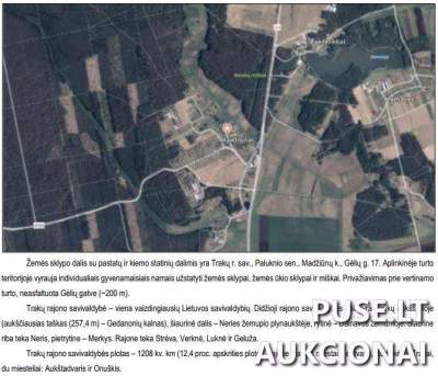 1/4 dalis žemės sklypo Trakų r. sav., Madžiūnų k., Gėlių g. 17 aukcione nuo 5208 EUR