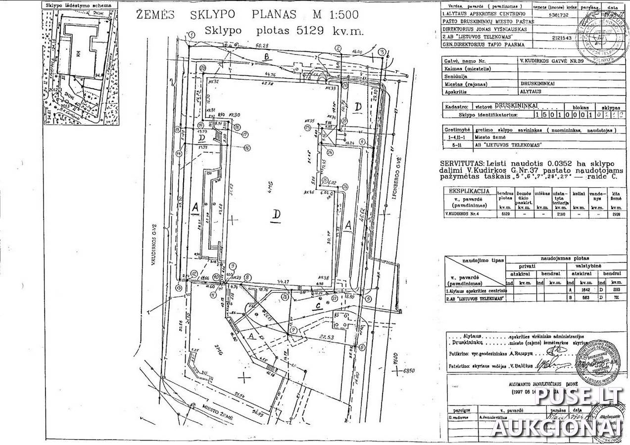 Administracinės patalpos (patalpa Nr.4) Patalpos/Butai V. Kudirkos g. 39, 66120 Druskininkai, Druskininkų sav. 1