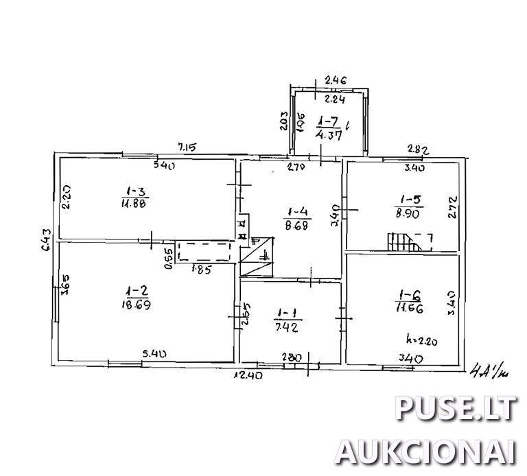 Gyvenamasis namas Pastatai Placio g. 56C, 92383 Karklė, Kretingalės sen., Klaipėdos r. sav. 7
