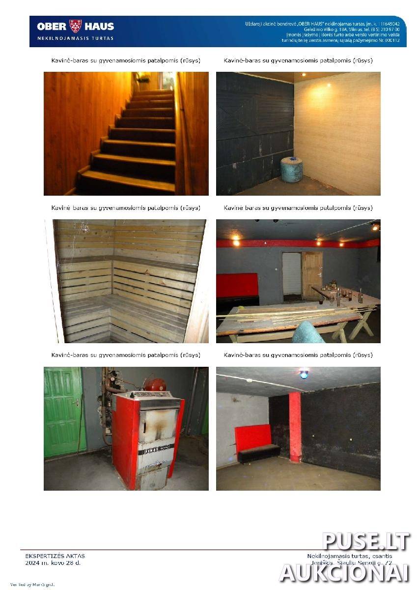 Kavinė-baras su gyvenamosiomis patalpomis Pastatai Šiaulių Senoji g. 72, 84170 Joniškis, Joniškio sen., Joniškio r. sav. 3