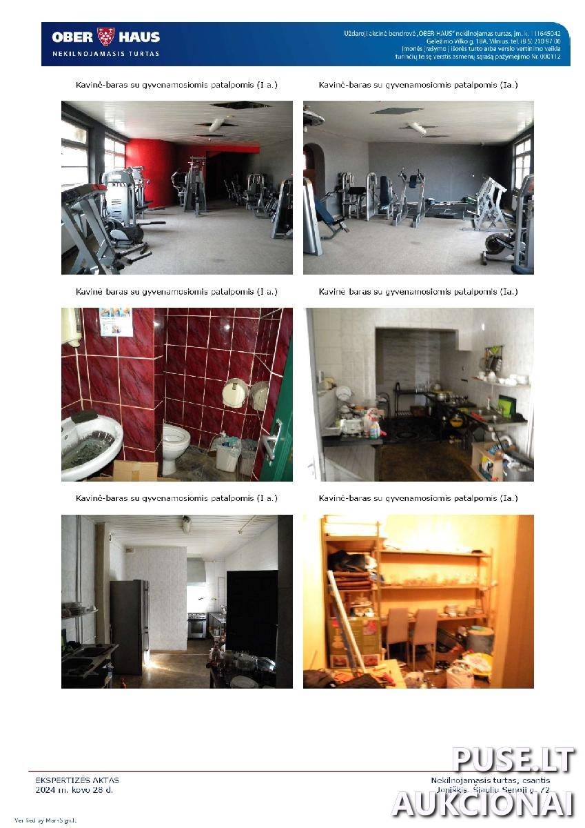 Kavinė-baras su gyvenamosiomis patalpomis Pastatai Šiaulių Senoji g. 72, 84170 Joniškis, Joniškio sen., Joniškio r. sav. 5